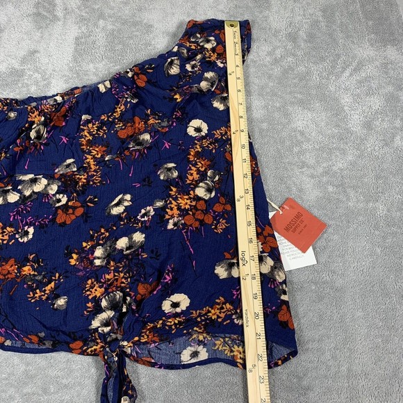 Mossimo Supply Co. NWT Floral Ruffle One Shoulder Blouse Size Large Women’s - Picture 8 of 9